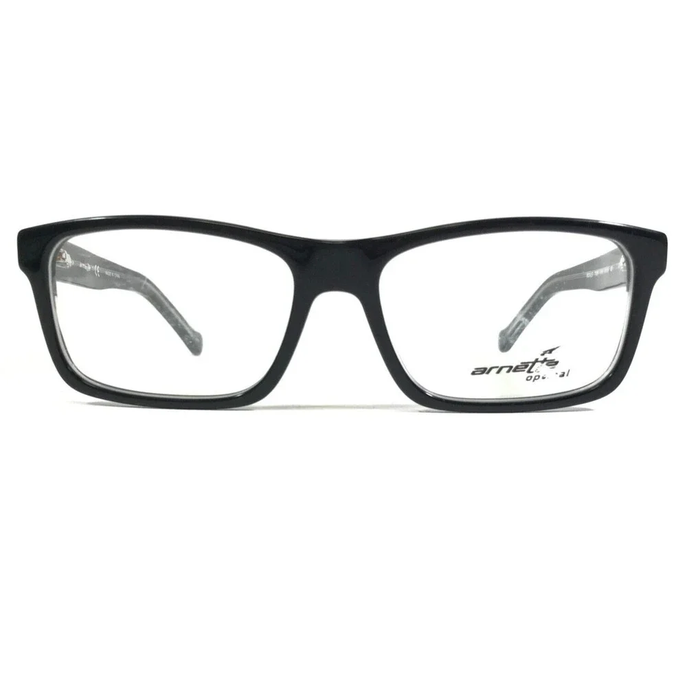 Arnette SCALE 7085 1019 Eyeglasses Frames Black Clear Rectangular 51-15-140